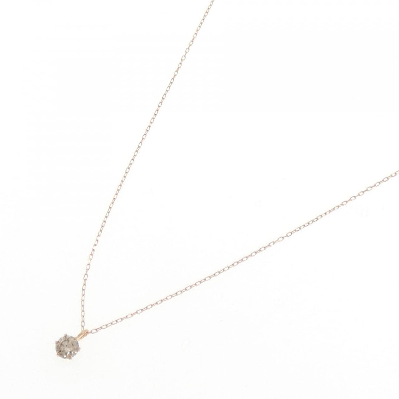 K18PG ダイヤモンド ネックレス 0.10CT
