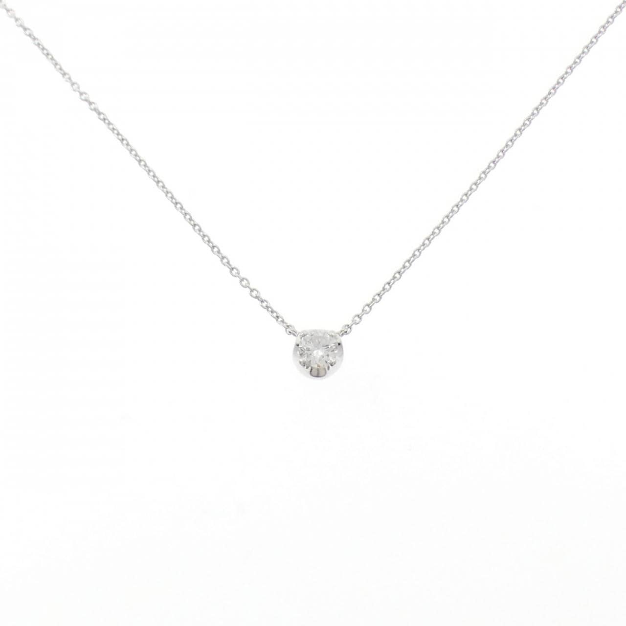 K18WG ダイヤモンド ネックレス 0.23CT