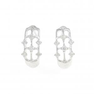 K14WG ダイヤモンド ピアス 0.26CT