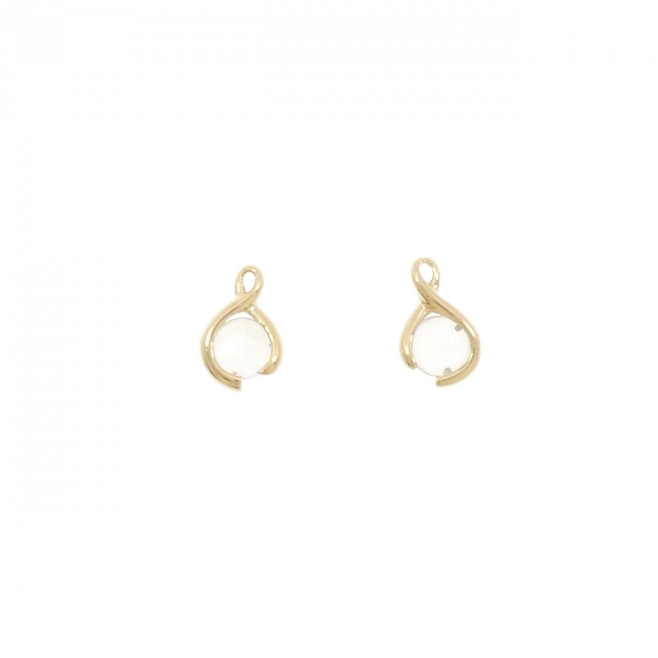 K18YG ムーンストーン ピアス