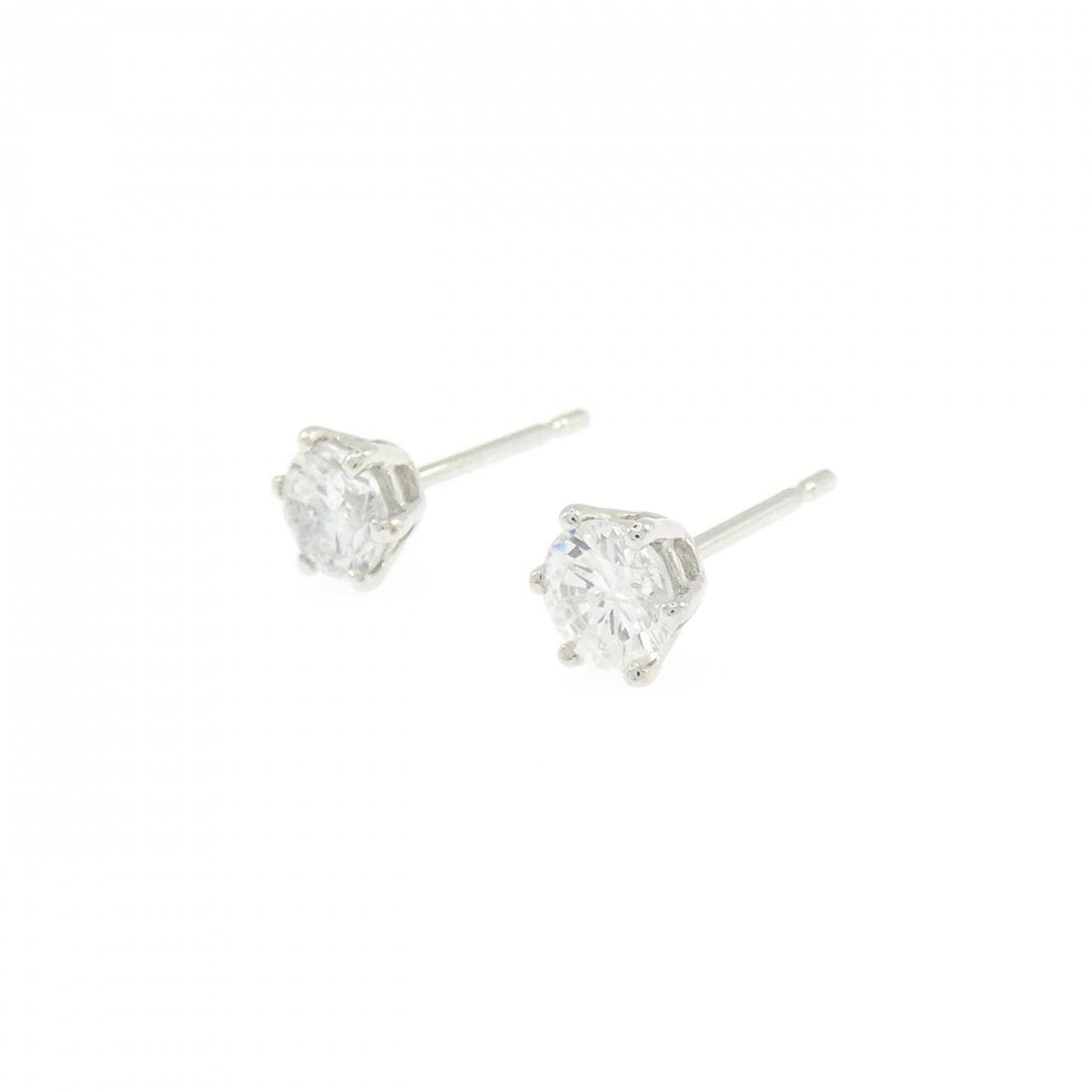 PT850/PT900 ソリティア ダイヤモンド ピアス 0.72CT