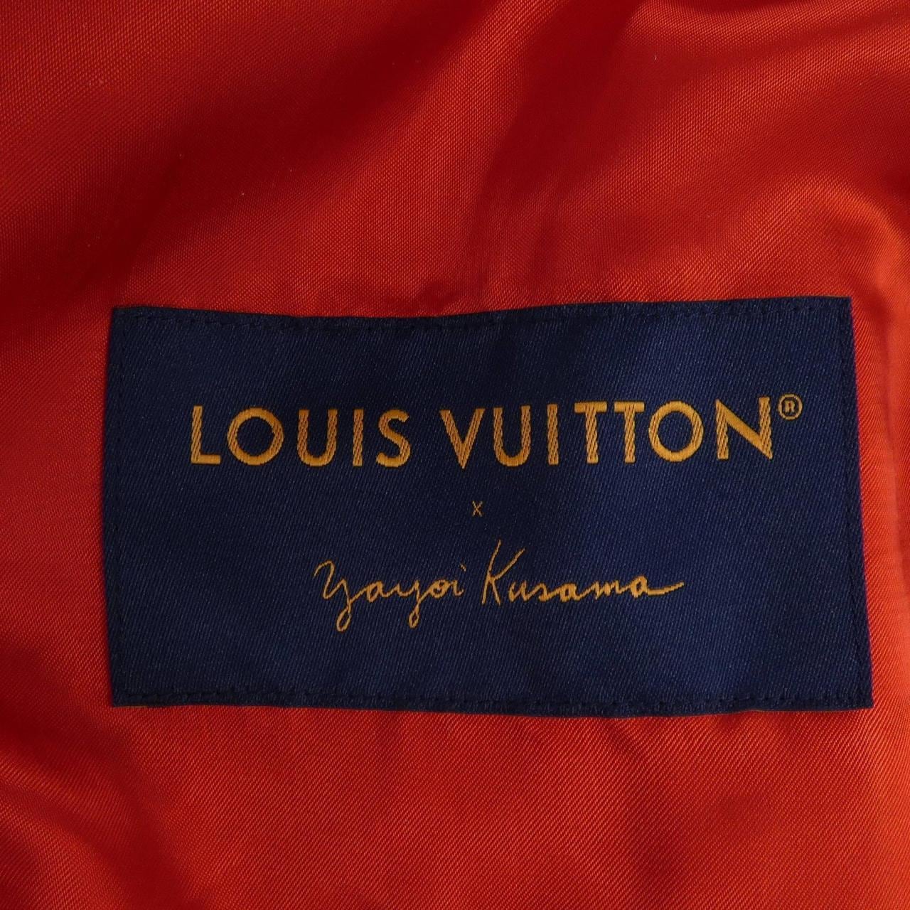 ルイヴィトン LOUIS VUITTON LV×YKサイケデリックフラワーエンブロイダードバーシティブルゾ HOL31EMJY 草間彌生 スタジャン