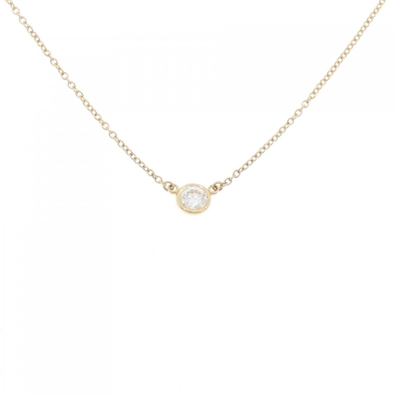 ティファニー バイザヤード ネックレス 0.23CT F VS1 3EXT