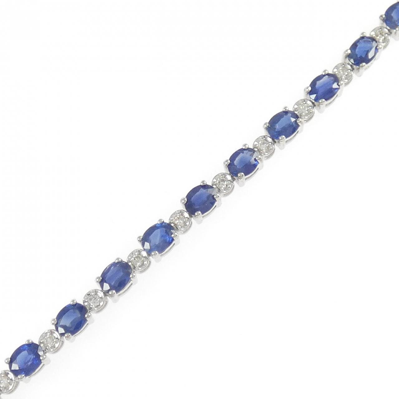 K18WG サファイヤ ブレスレット 6.67CT