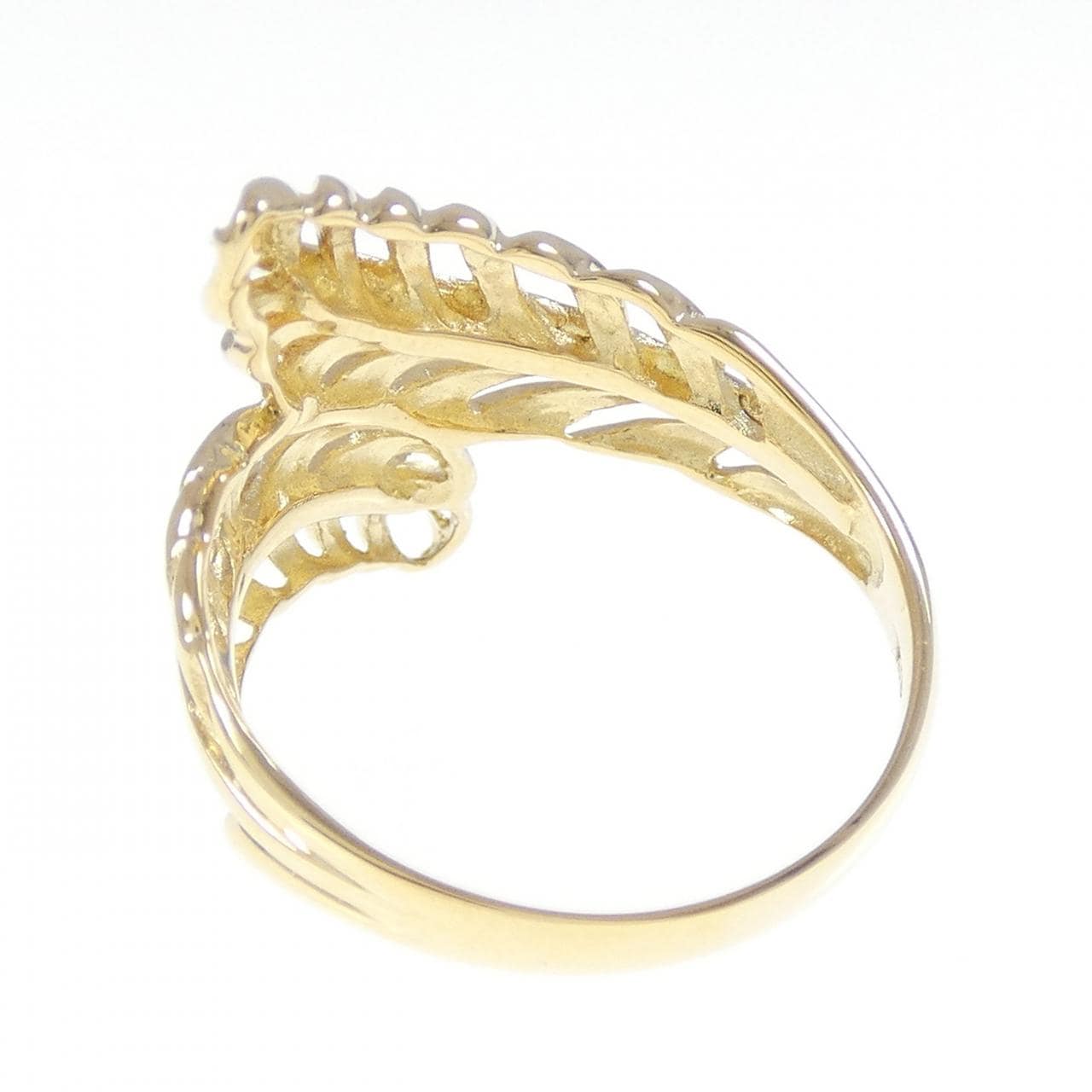 K18YG リーフ リング