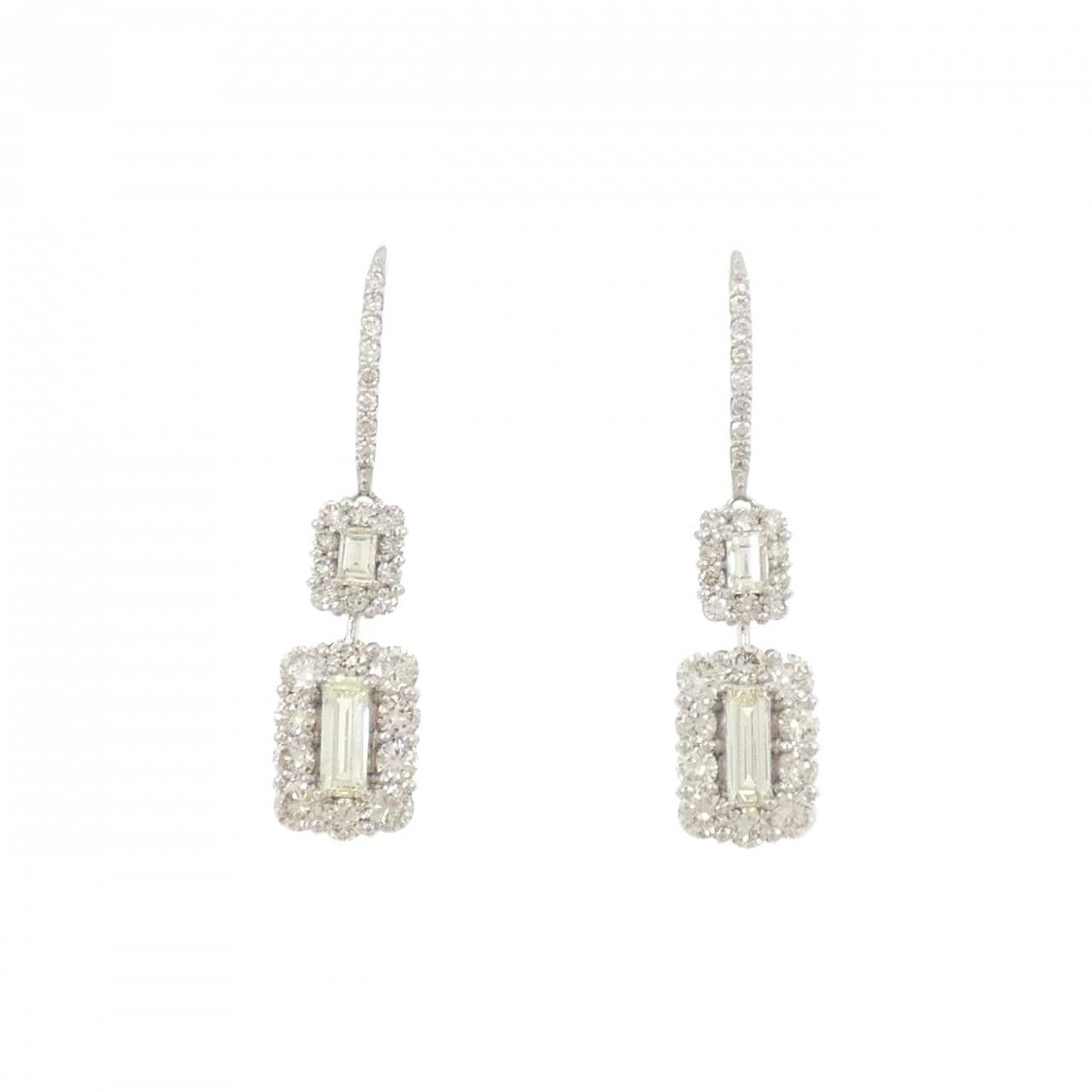 【新品】PT950 ダイヤモンド ピアス 1.74CT