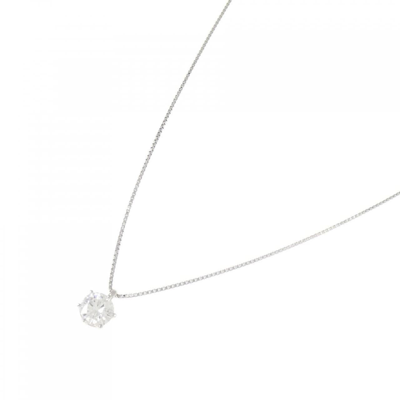 PT900/PT850 ソリティア ダイヤモンド ネックレス 0.701CT