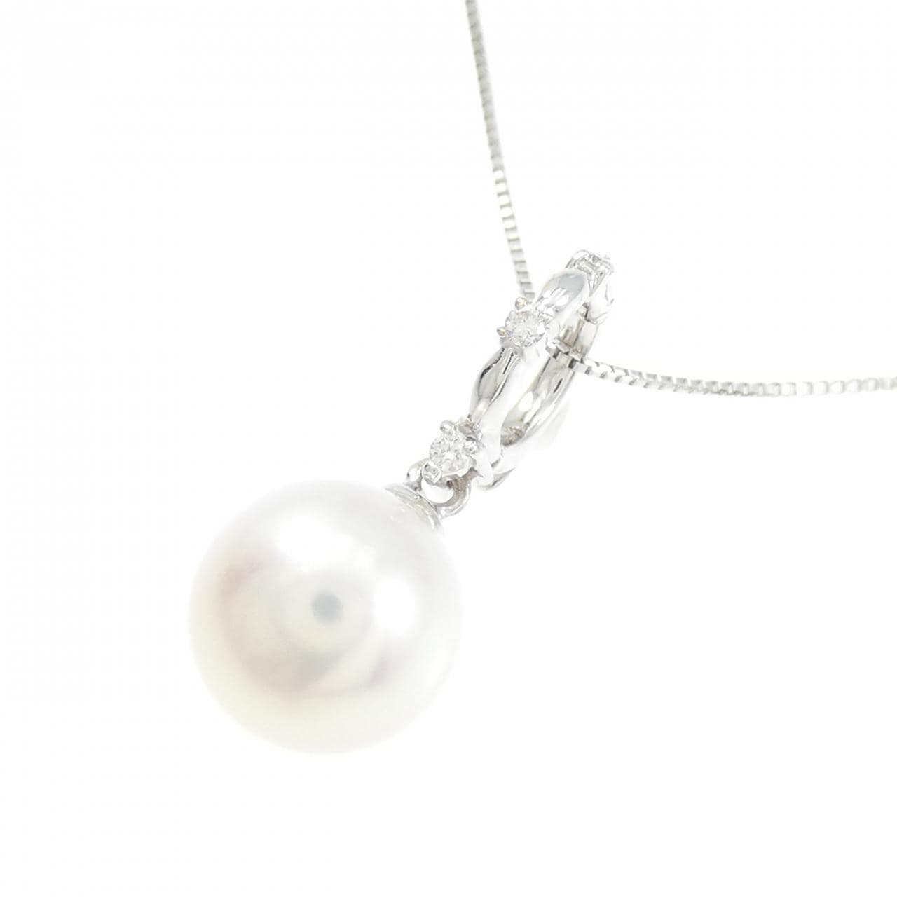 K18WG アコヤパール ネックレス 8.9mm