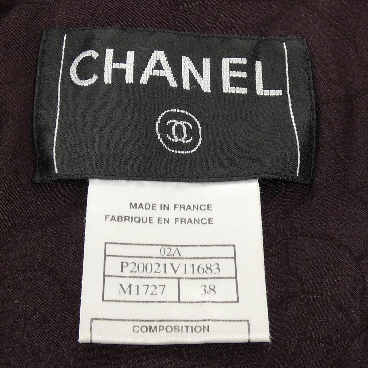【ヴィンテージ】シャネル CHANEL P20021V11683 02A ノーカラージャケット