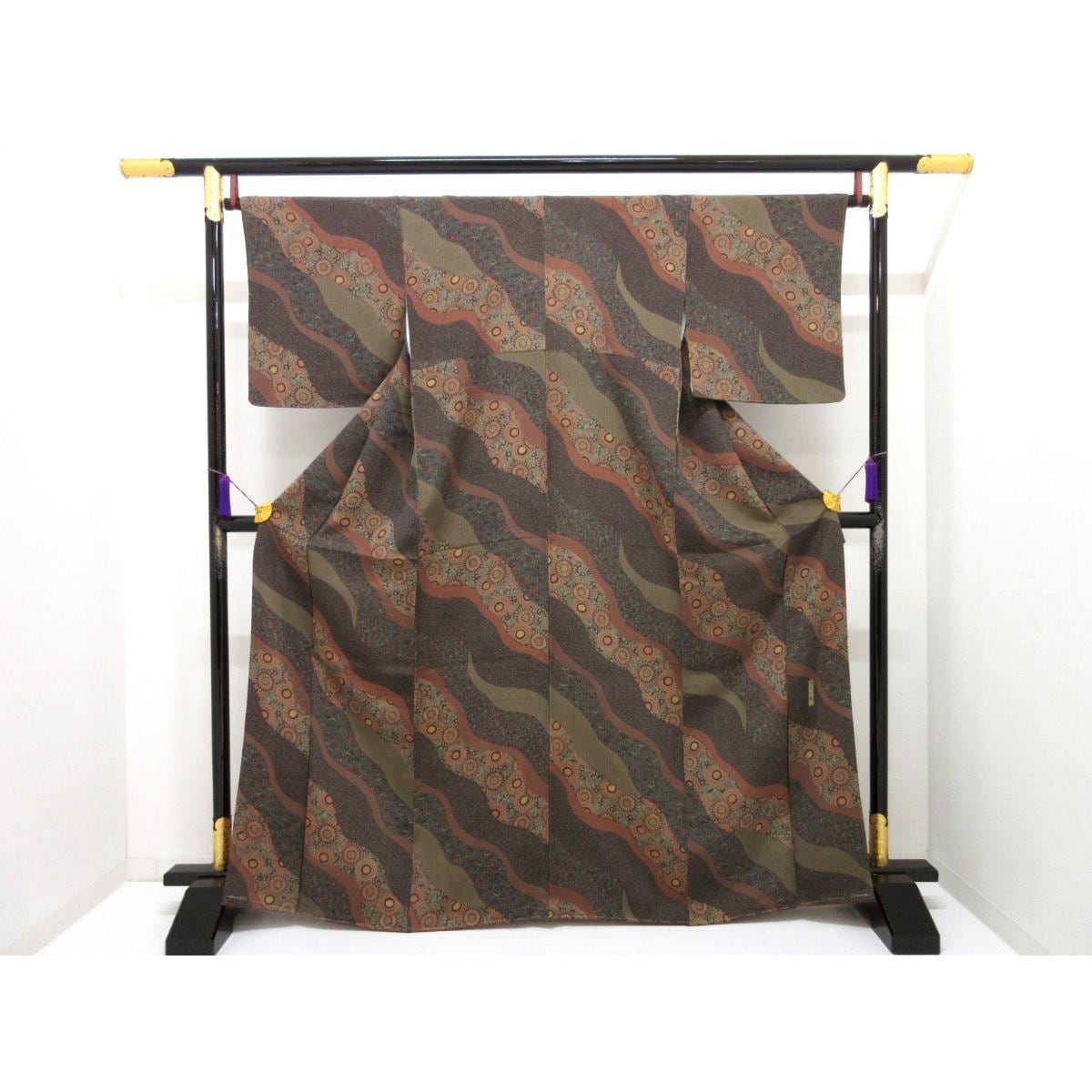 【未使用品】小紋　京友禅【細合俊男】