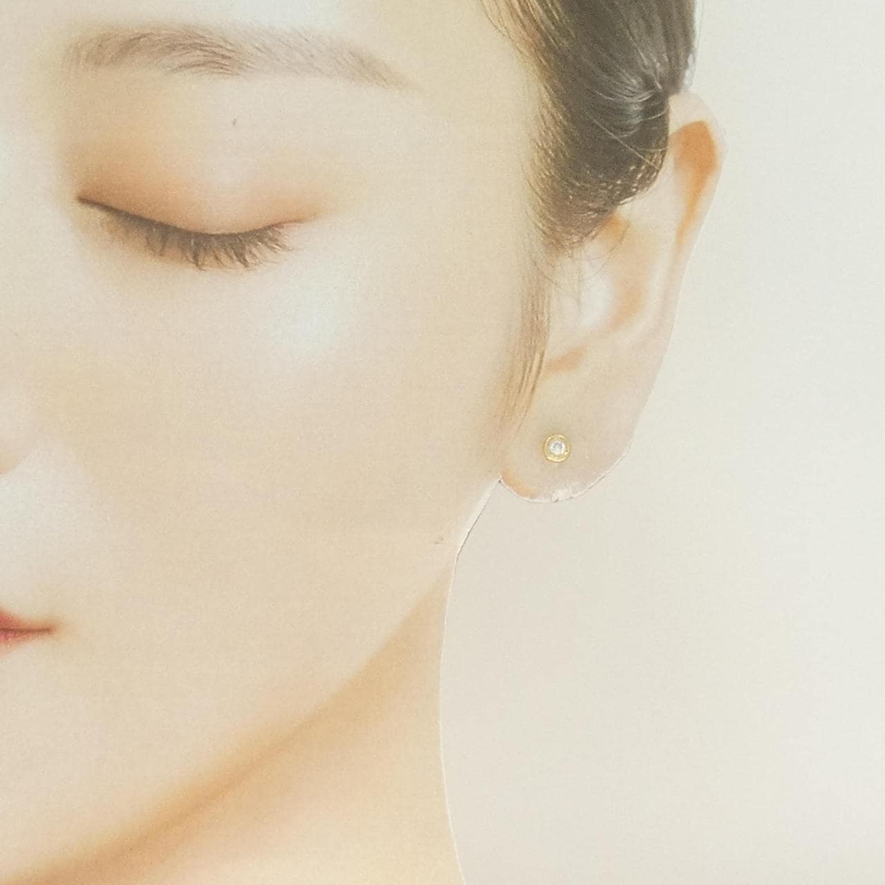 K18YG ダイヤモンド ピアス 0.14CT