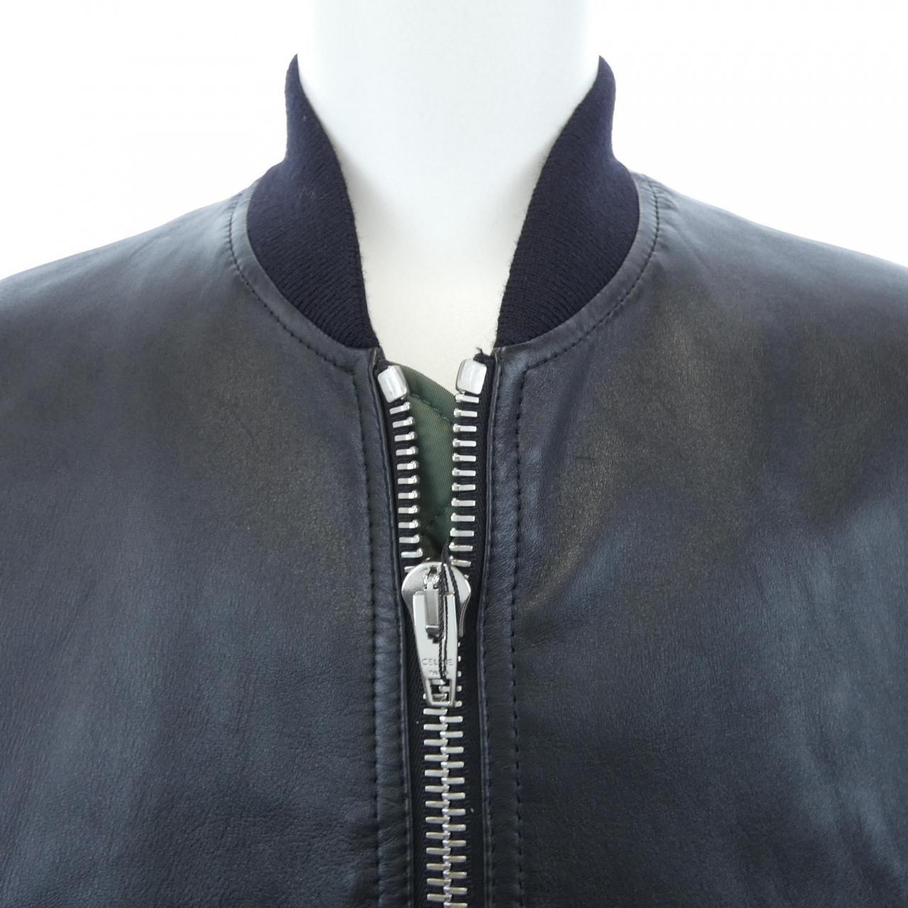 セリーヌ CELINE エンボスルーズブルゾン 2EF26280D レザージャケット