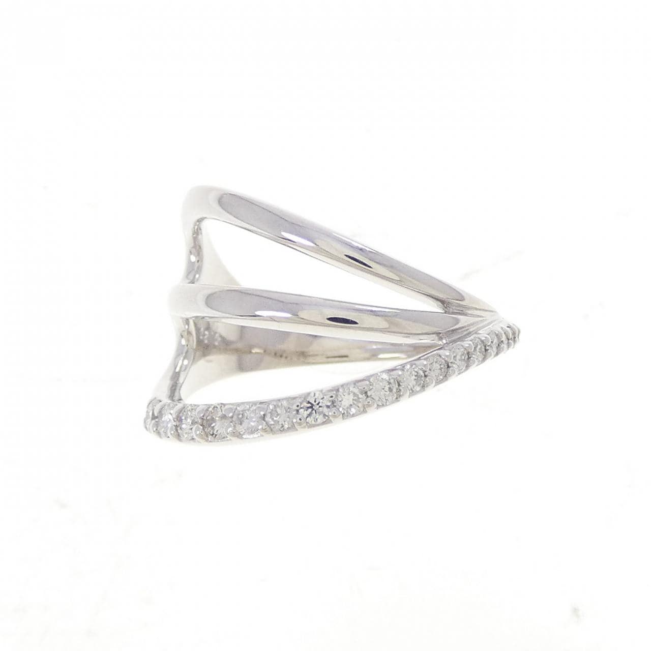 K18WG ダイヤモンド リング 0.20CT