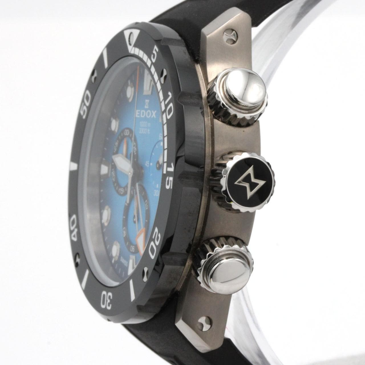 エドックス クロノオフショア1クロノグラフ TI 10242-TIN-BUIDN TI クォーツ