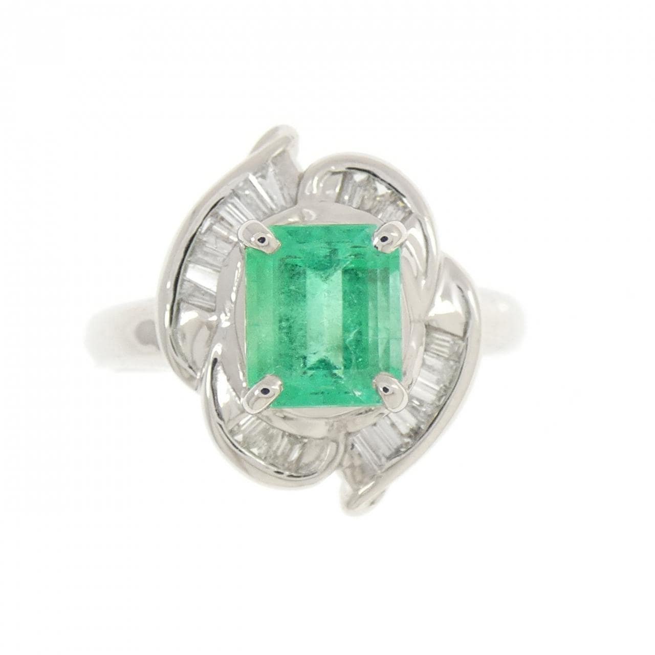 PT900 エメラルド リング 1.26CT