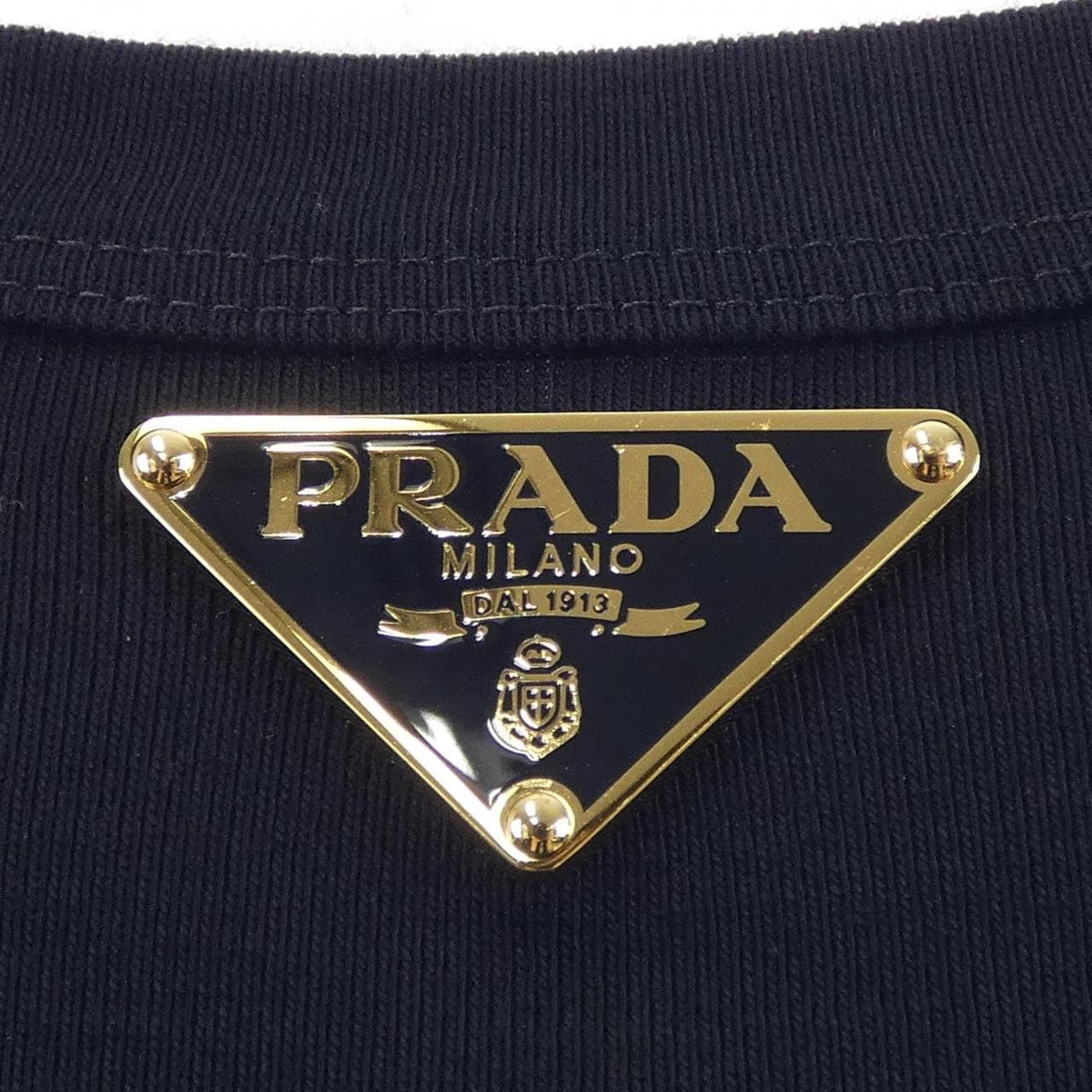 プラダ PRADA トライアングルロゴ リブニット ジャージー タンクトップ 39546X S222 10Z0 タンクトップ