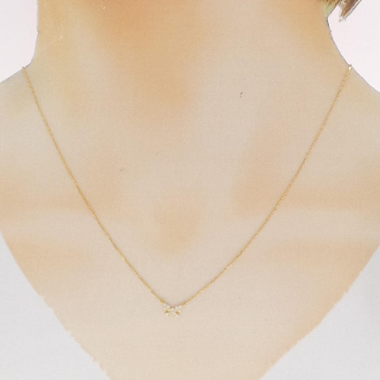 アーカー バタフライ ネックレス 0.06CT