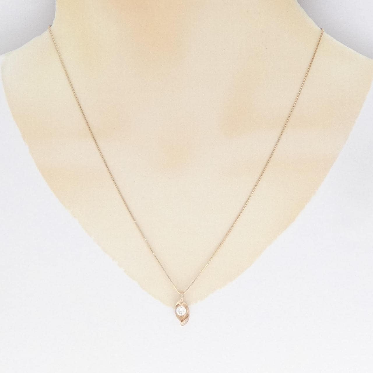 K18PG ダイヤモンド ネックレス 0.30CT