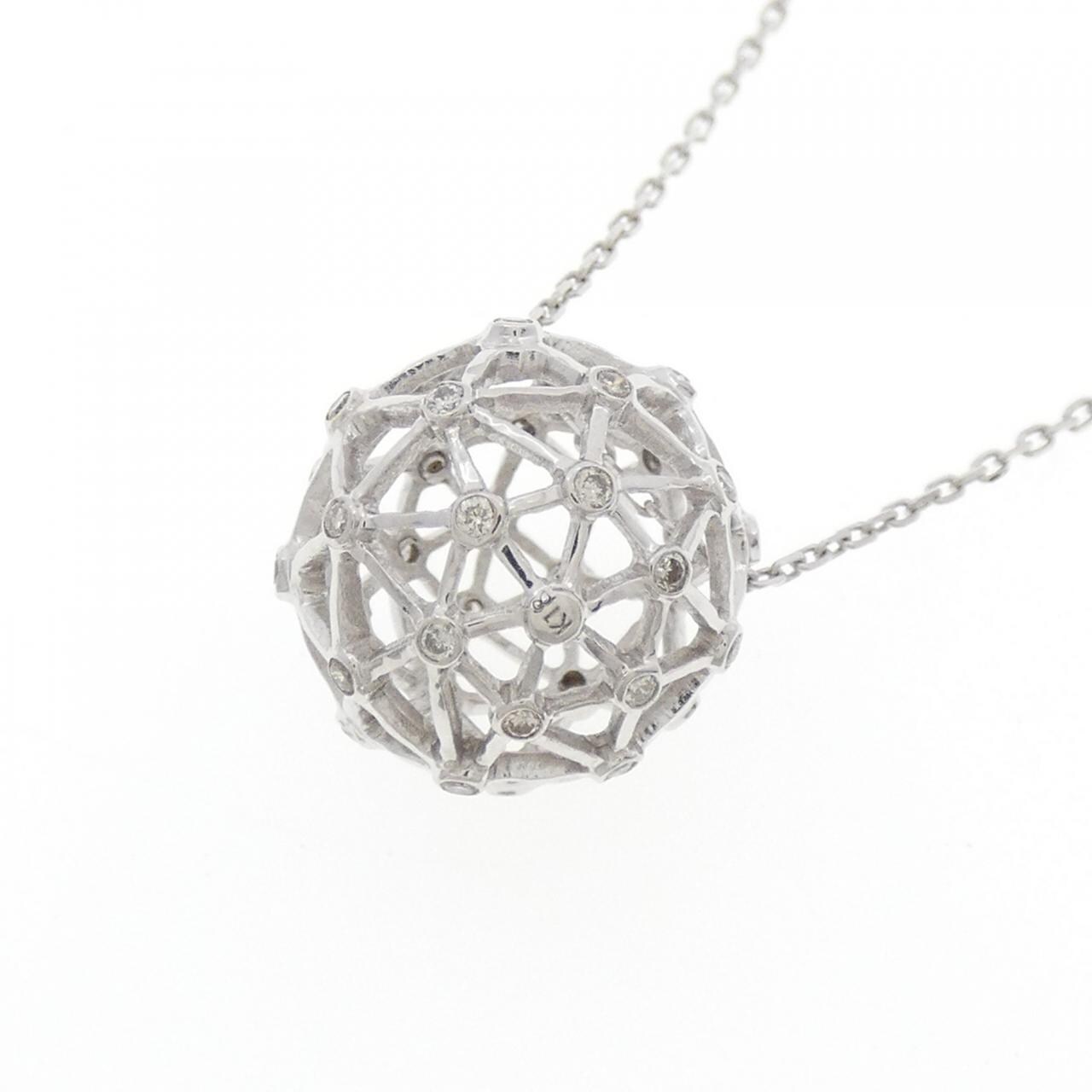 K18WG ダイヤモンド ネックレス 0.27CT