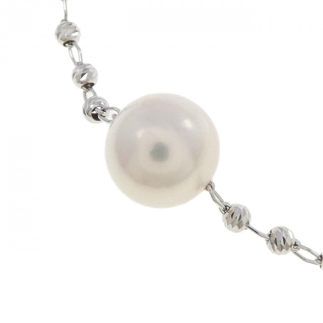 K18WG アコヤパール ネックレス