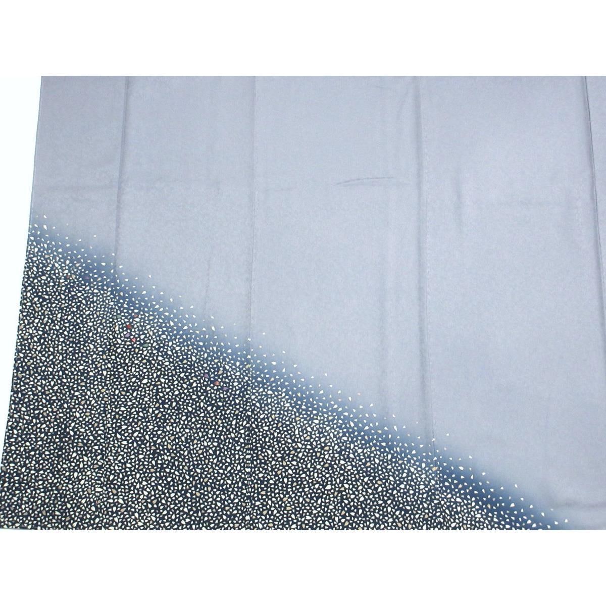 訪問着　友禅加工ボカシ染　刺繍入り