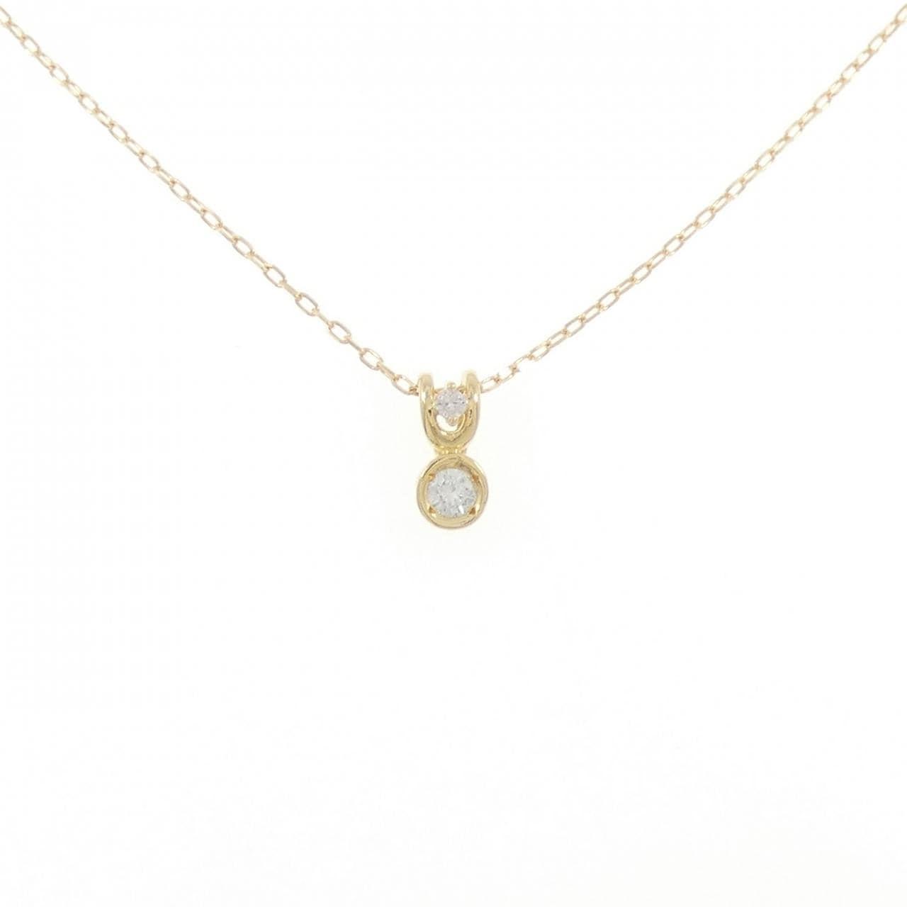 K18YG ダイヤモンド ネックレス 0.10CT
