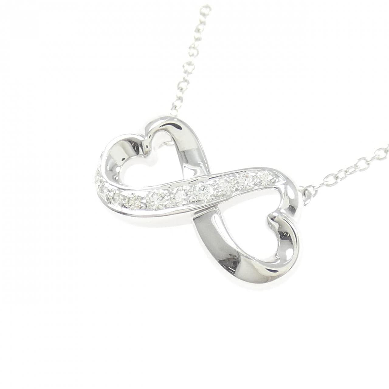 ティファニー ダブルラビングハート ネックレス