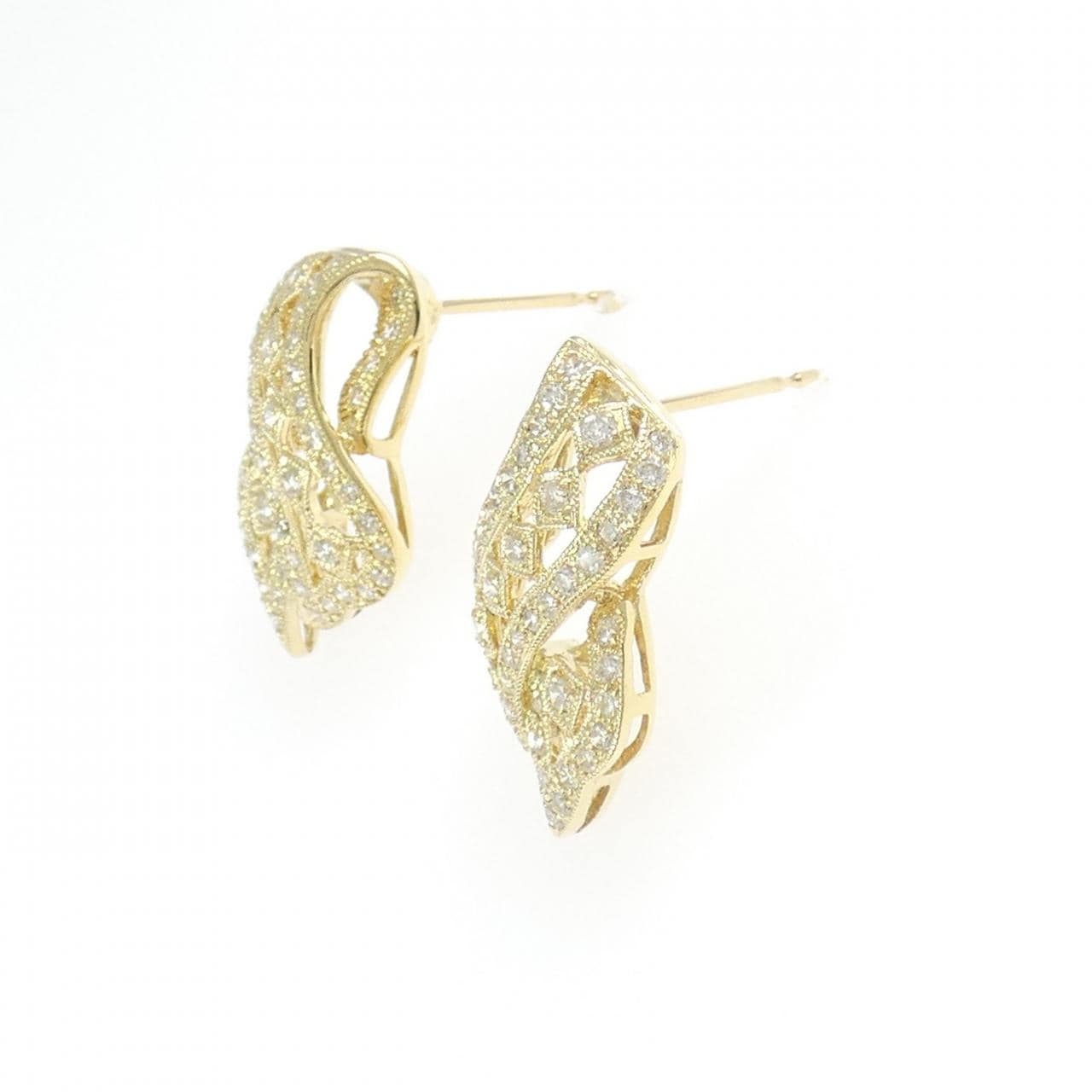 K18YG ダイヤモンド ピアス 1.10CT
