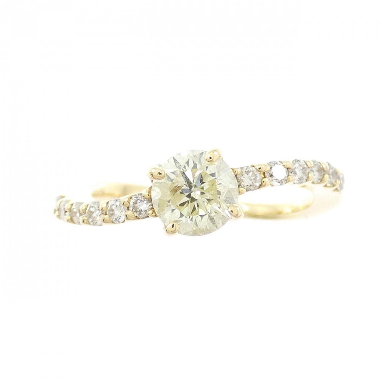 K18YG ダイヤモンド リング 0.60CT