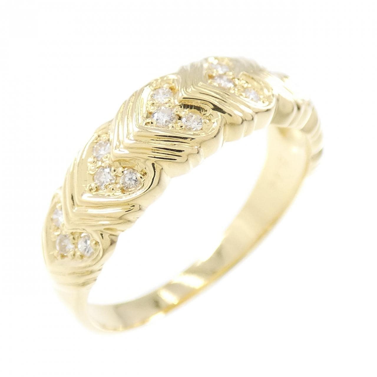 K18YG ダイヤモンド リング 0.14CT