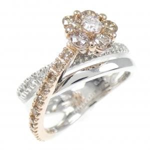 ポンテヴェキオ フラワー ダイヤモンド リング 0.65CT