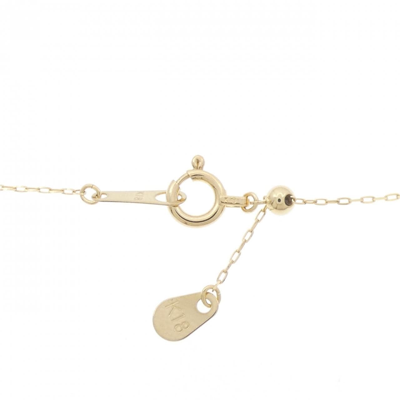 [BRAND NEW] K18YG Flower Diamond Necklace
