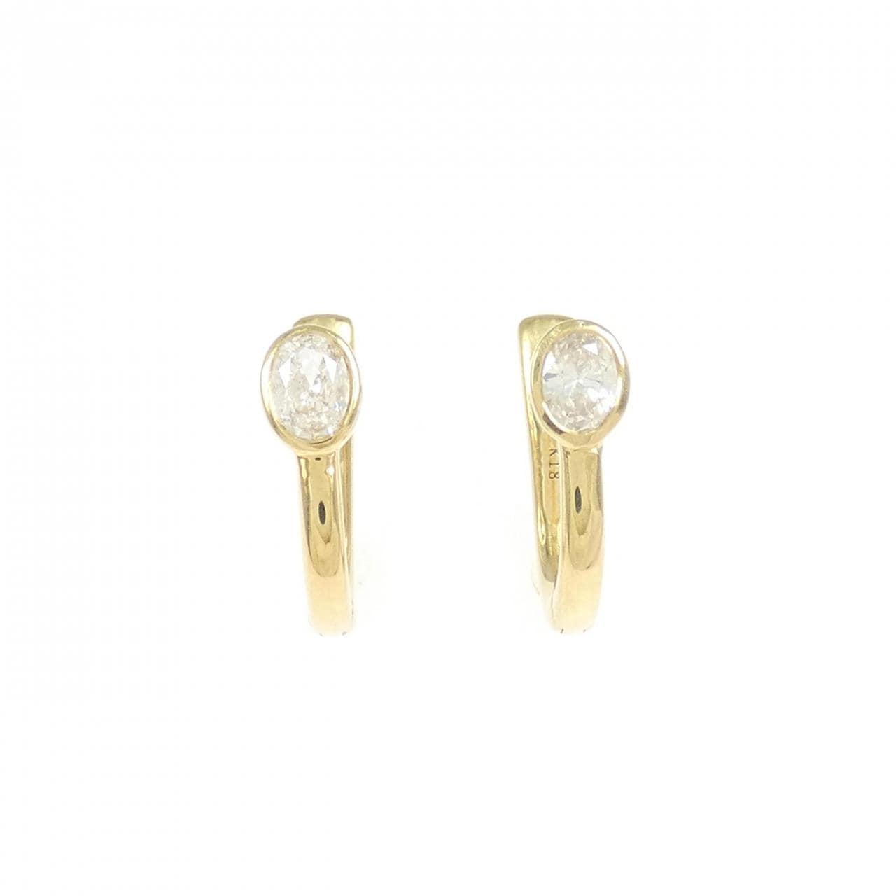 【新品】K18YG ダイヤモンド ピアス 0.28CT
