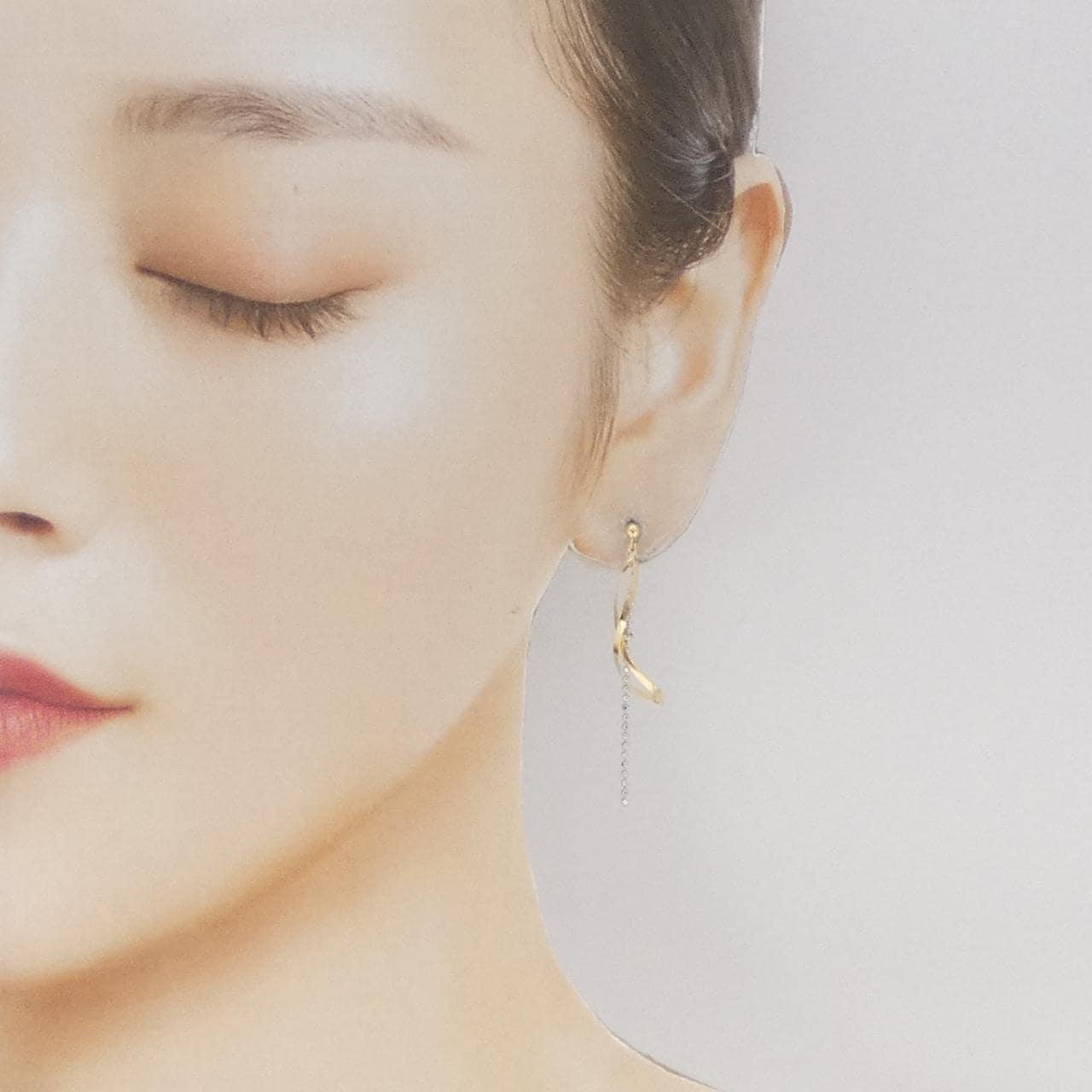 K18YG/K14WG ピアス