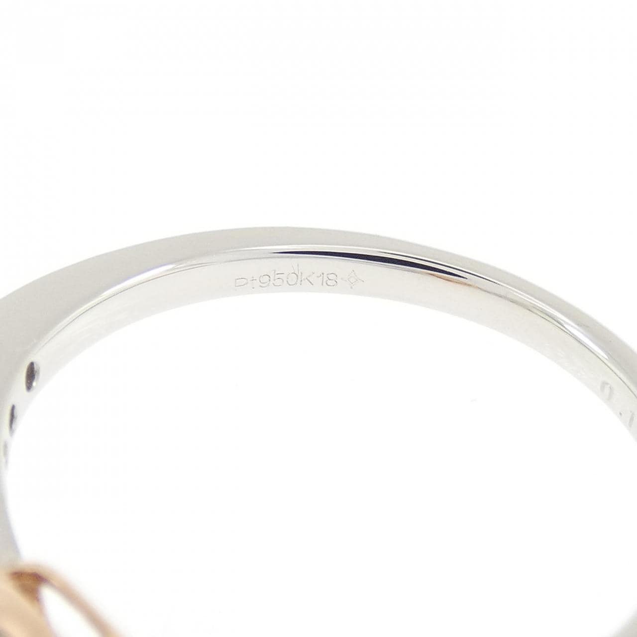 ジーエスティービー ピンクダイヤモンド リング 0.111CT