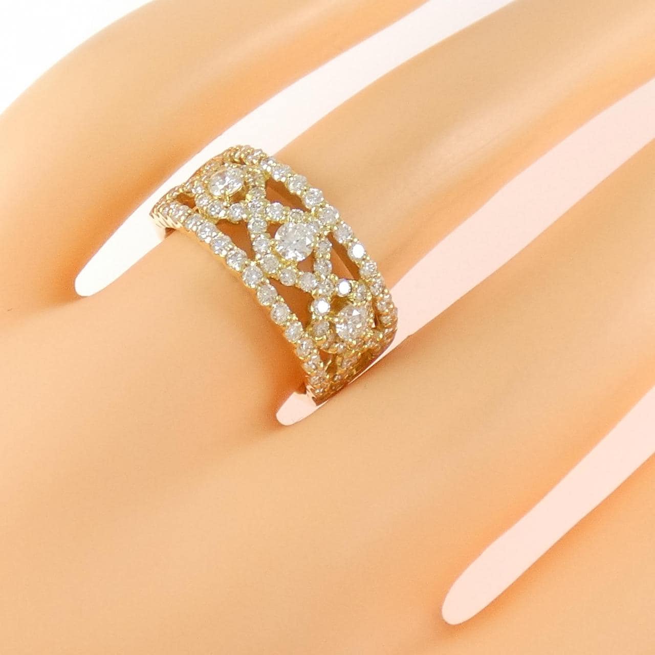 K18YG ダイヤモンド リング 1.25CT