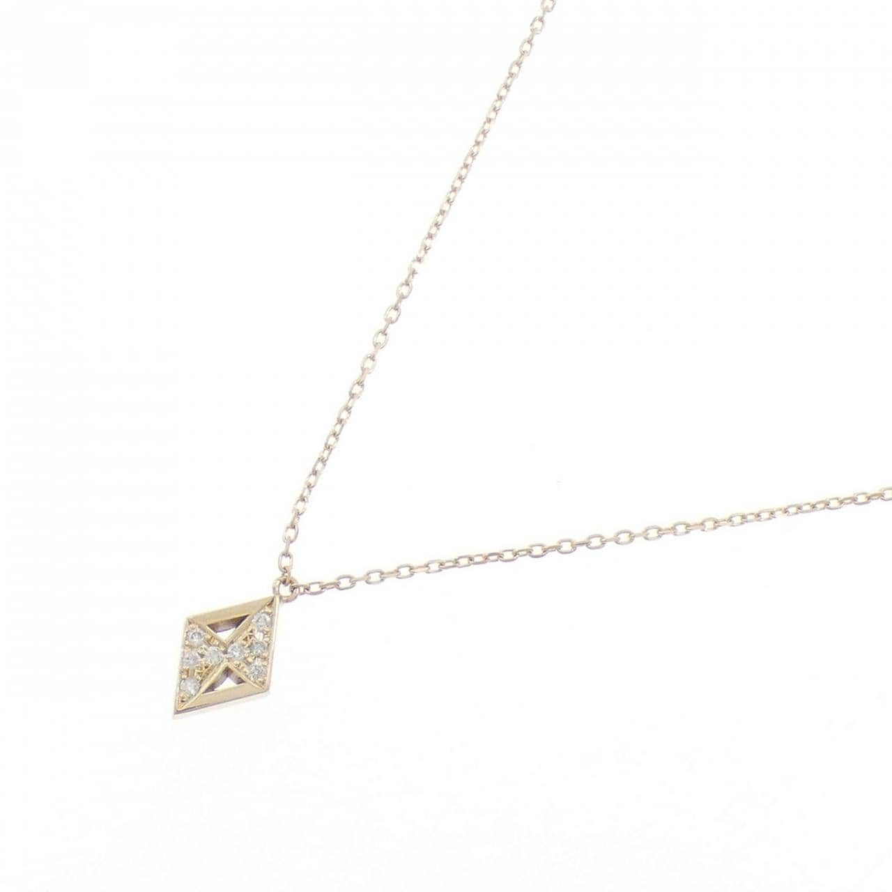 K10YG ダイヤモンド ネックレス 0.03CT