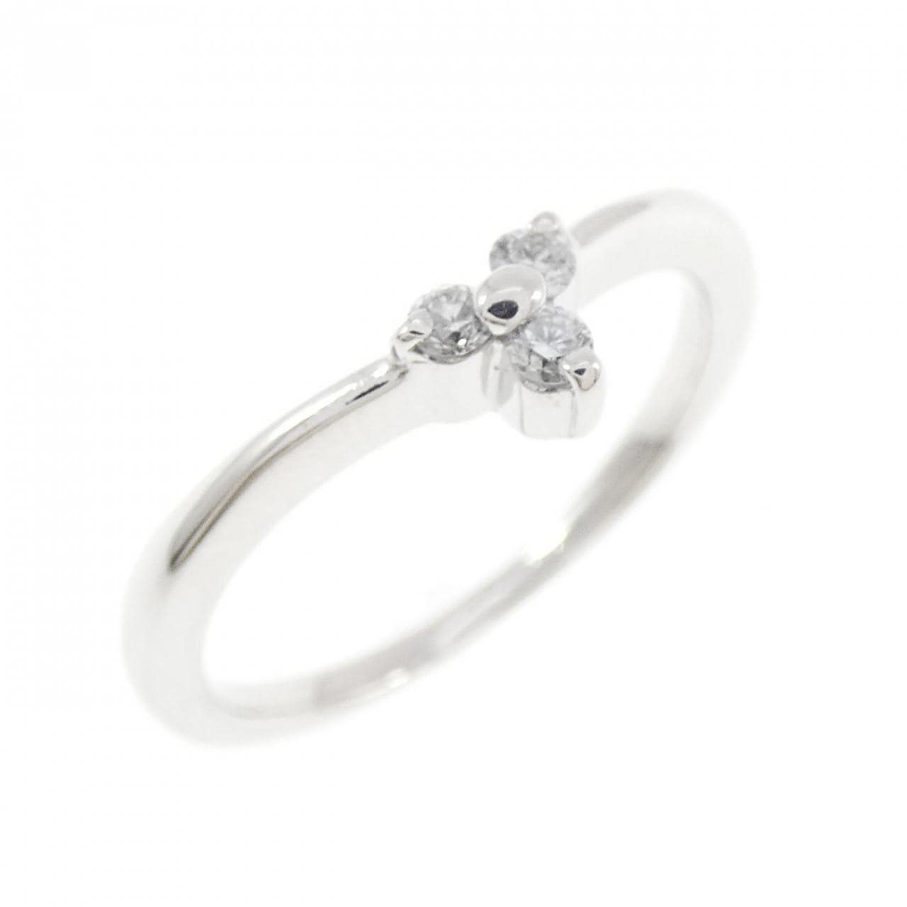 K18WG ダイヤモンド リング 0.07CT