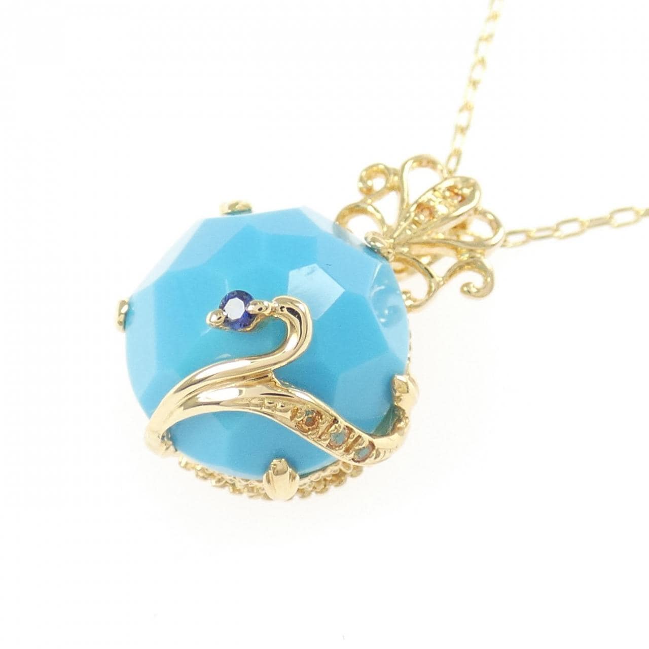 K18YG カラーストーン ネックレス