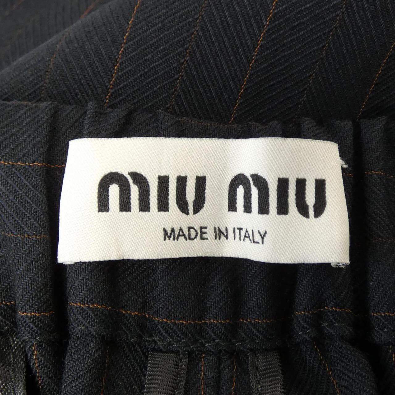 ミュウミュウ MIU MIU MIU MIU ロゴ MP1748 SOOO 13SH パンツ