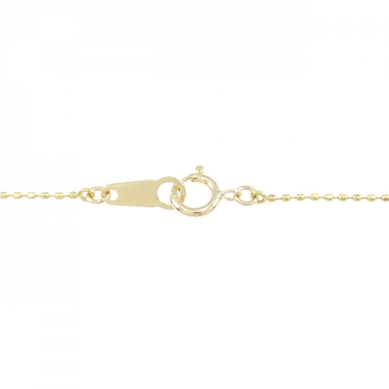 K18YG フラワー ダイヤモンド ネックレス 0.23CT