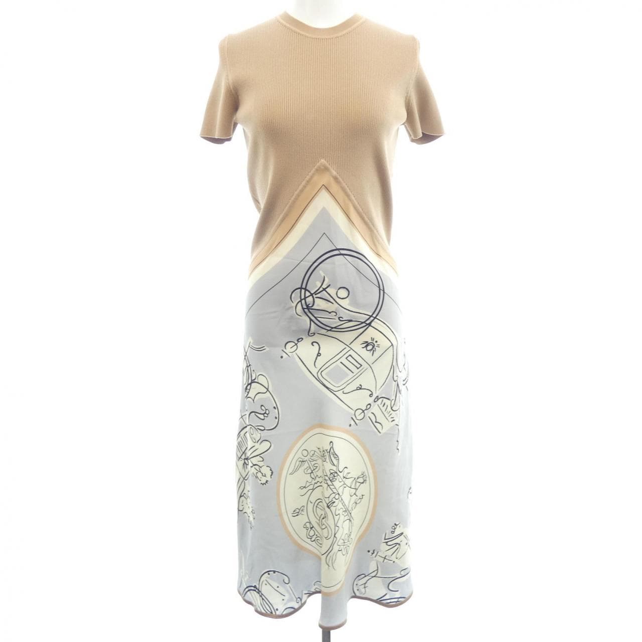 エルメス HERMES EX-LIBRIS A MAIN LEVEE 6E2823DN ワンピース