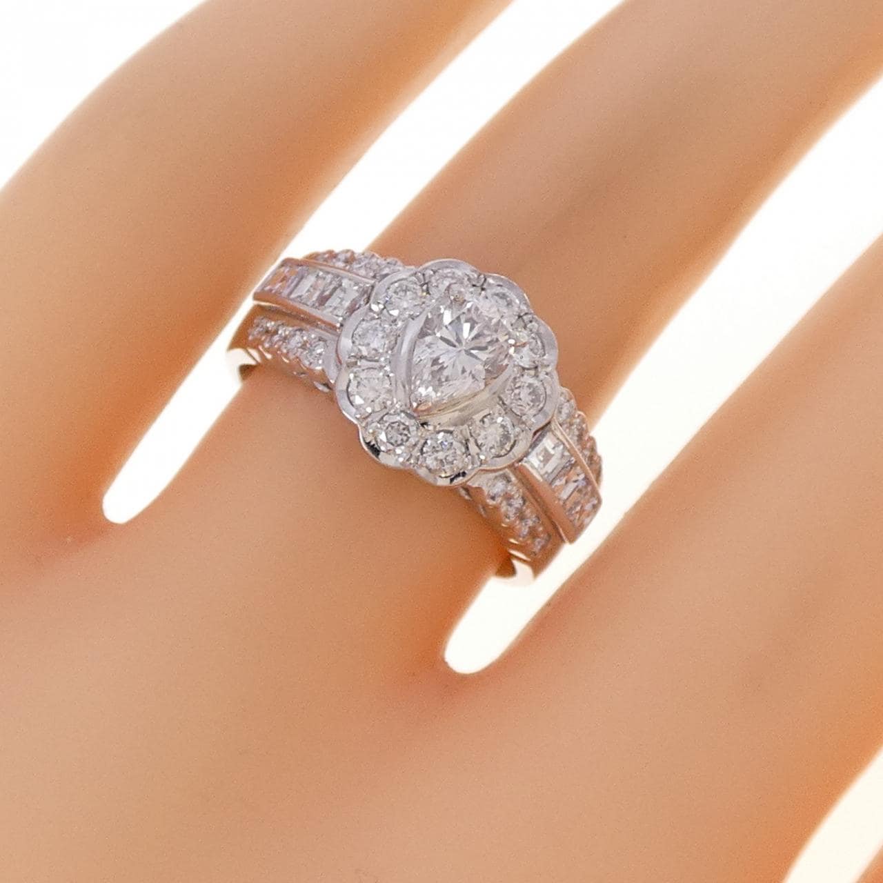PT900 ダイヤモンド リング 1.21CT