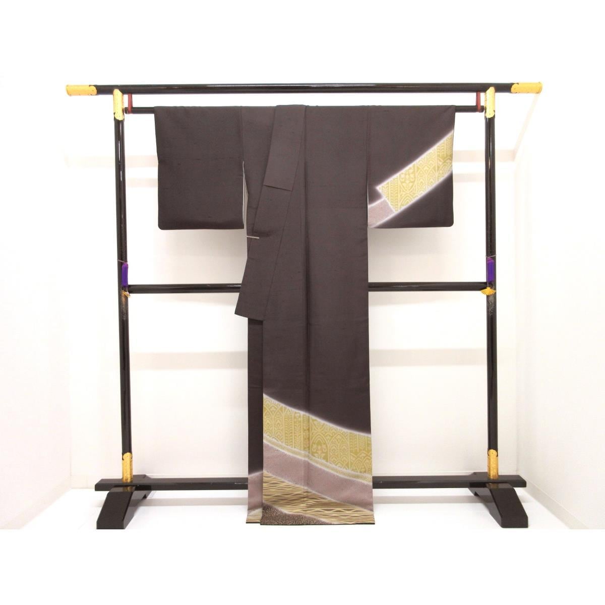 訪問着　身幅Ｌ寸【白山紬】