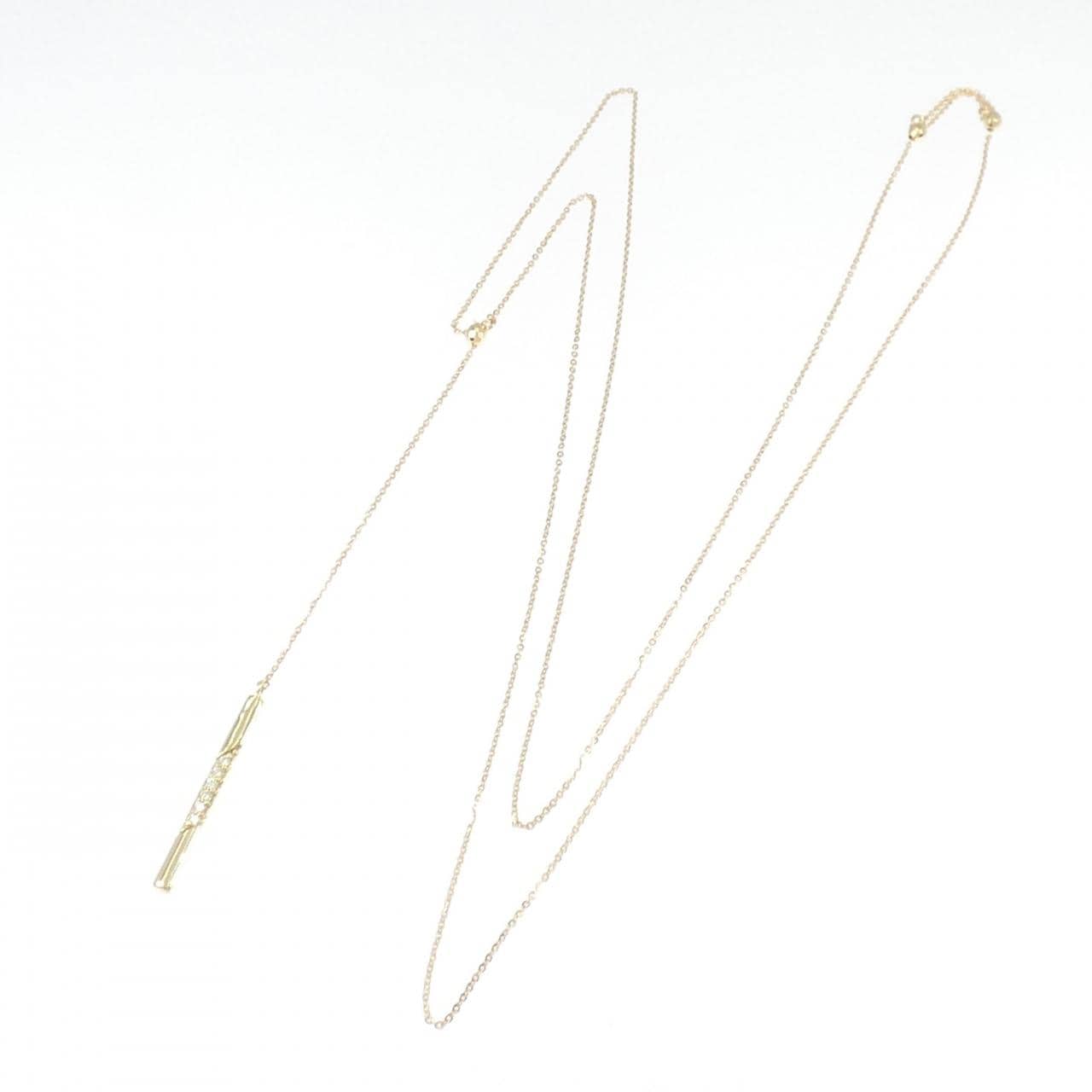 K18YG ダイヤモンド ネックレス 0.08CT