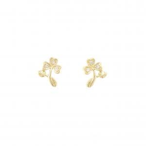 18KYG ダイヤモンド ピアス