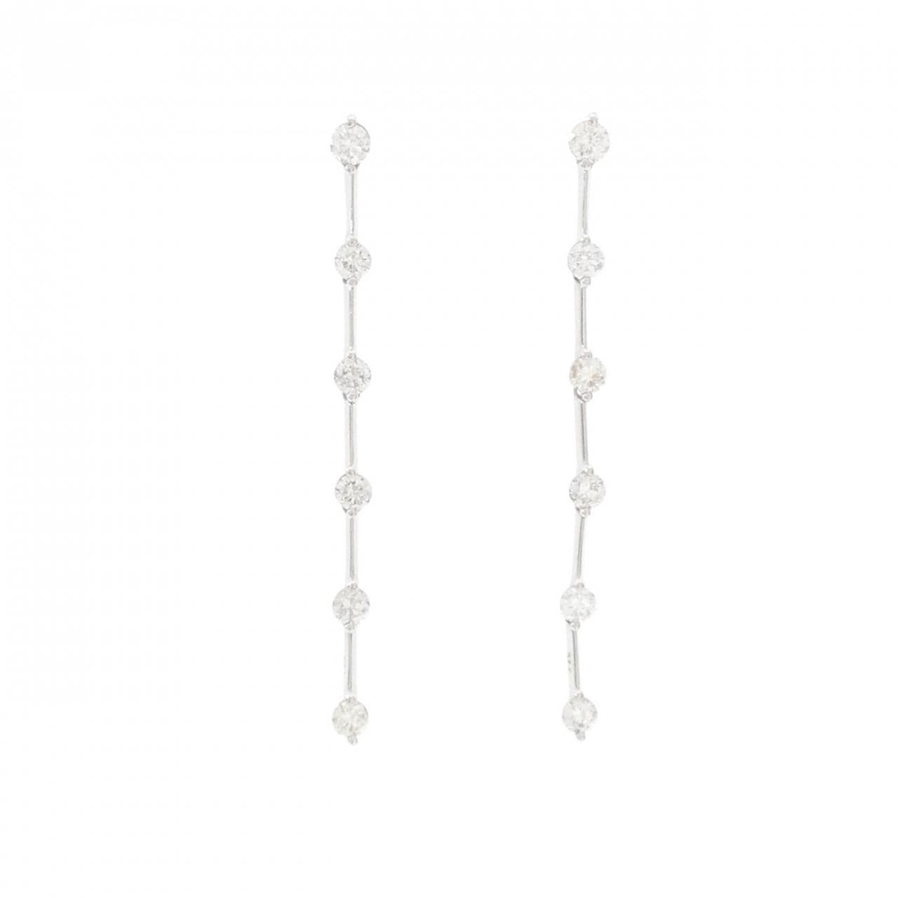 【新品】PT900 ダイヤモンド ピアス 0.70CT