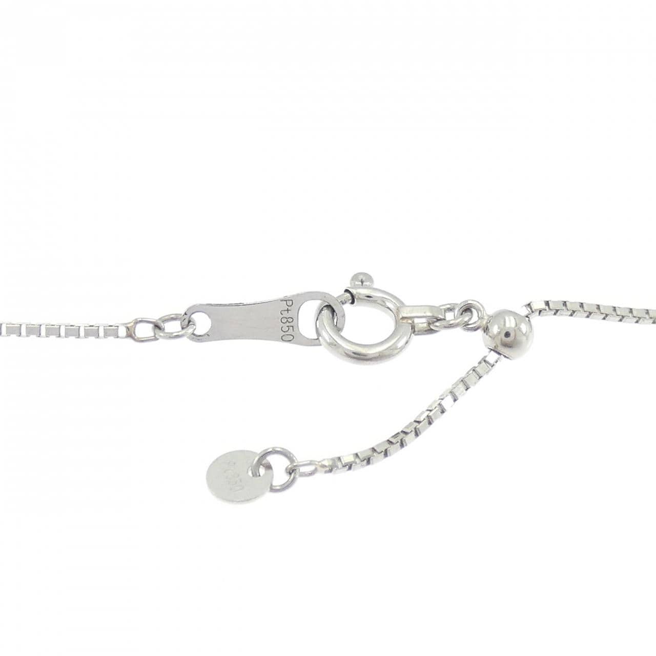 PT900/PT850 非加熱 ハート サファイヤ ネックレス 0.979CT