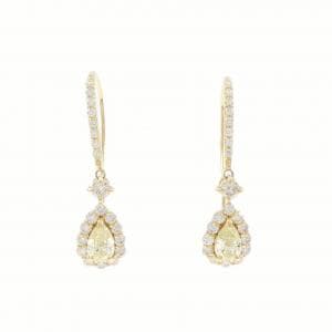 【新品】K18YG ダイヤモンド ピアス 1.00CT
