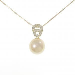 K18YG 白蝶パール ネックレス 13.2mm